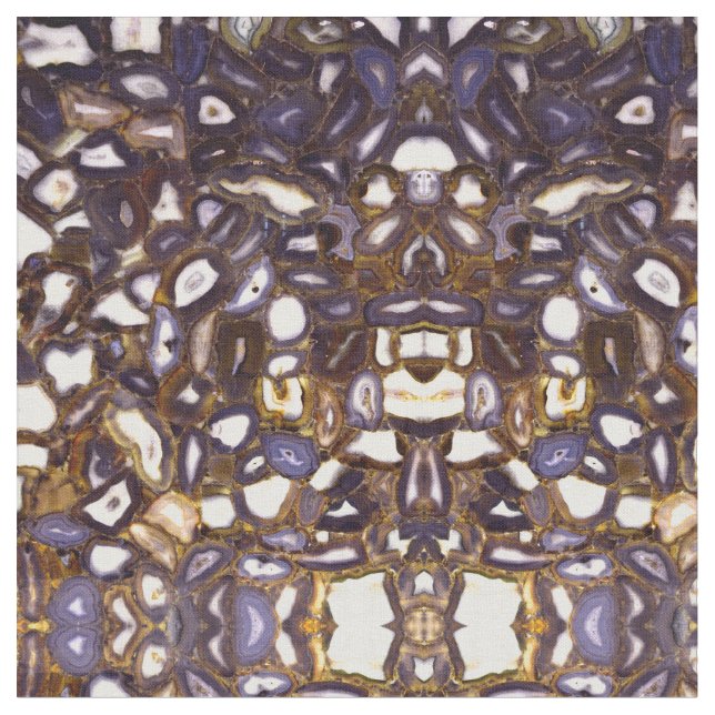 Tissu Motif en pierre blanche Brown violet (Fermer)