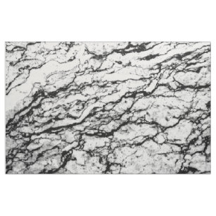 Tissu Motif en pierre de marbre noir et blanc