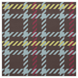 Tissu motif en plâtre turquoise et marron rétro