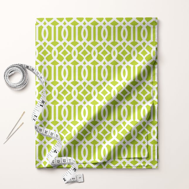 Tissu Motif en treillis en vert citron chic (Créateur téléchargé)
