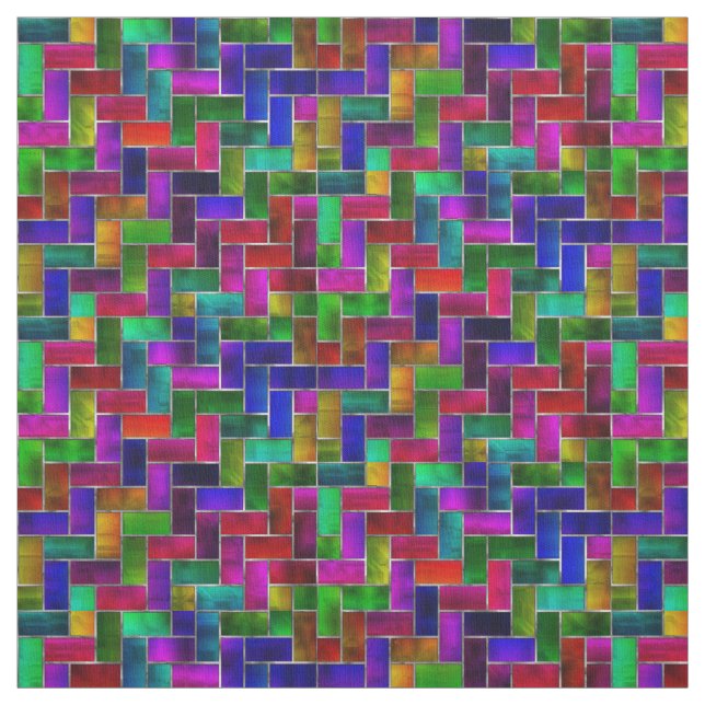 Tissu Motif en verre de coton de Prima (Échantillon)