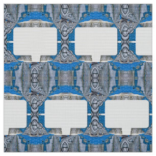 Tissu Motif et texte fractionné psychédélique