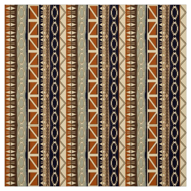 Tissu motif ethnique africain (Échantillon)