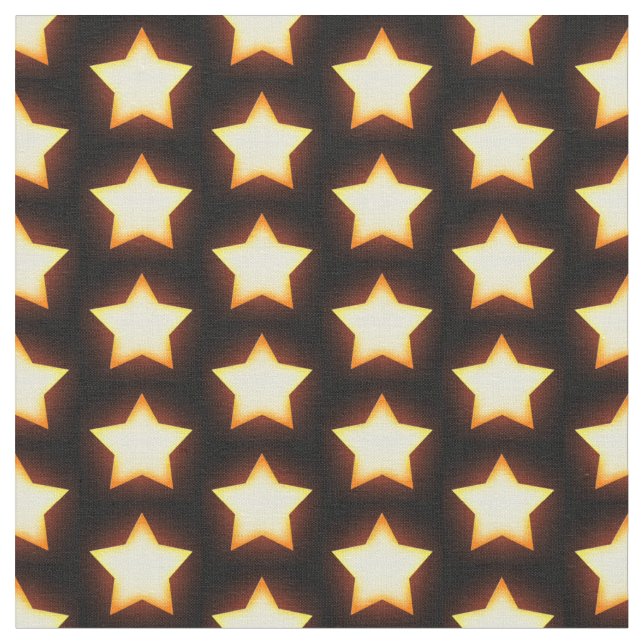 Tissu Motif Étoile Dorée Lumineuse (Fermer)