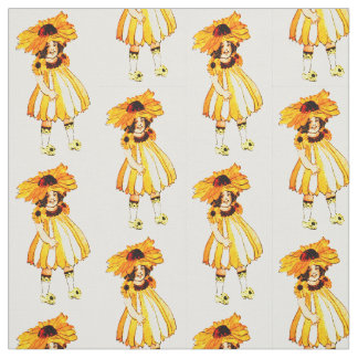 TISSU MOTIF FÉERIQUE FLORAL NOIR-EYED DE SUSAN D'ENFANT