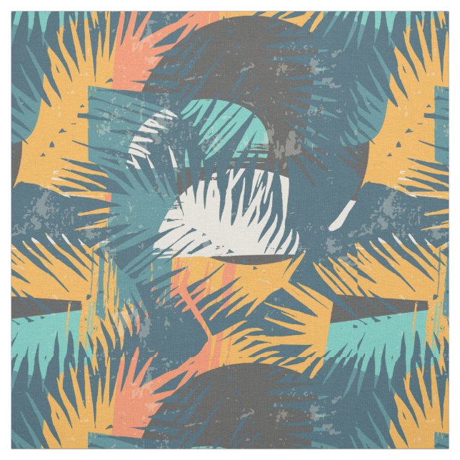 Tissu Motif feuille (Échantillon)