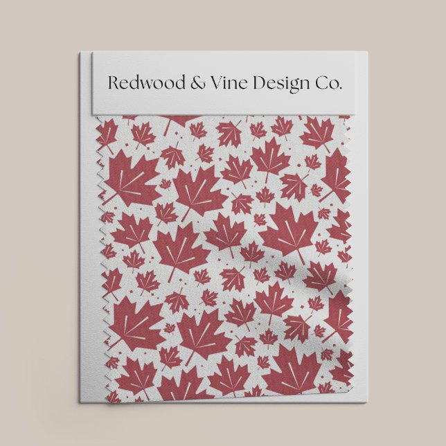 Tissu Motif Feuille de Red Maple (Créateur téléchargé)