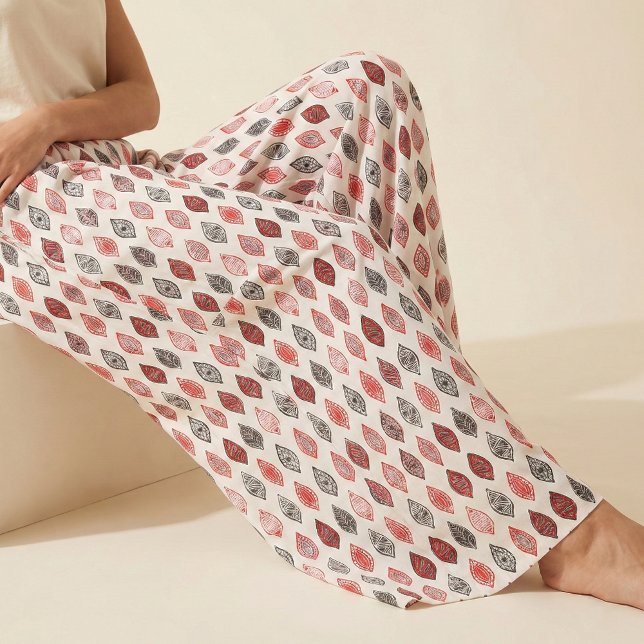 Tissu Motif Feuille minimaliste simple (Créateur téléchargé)