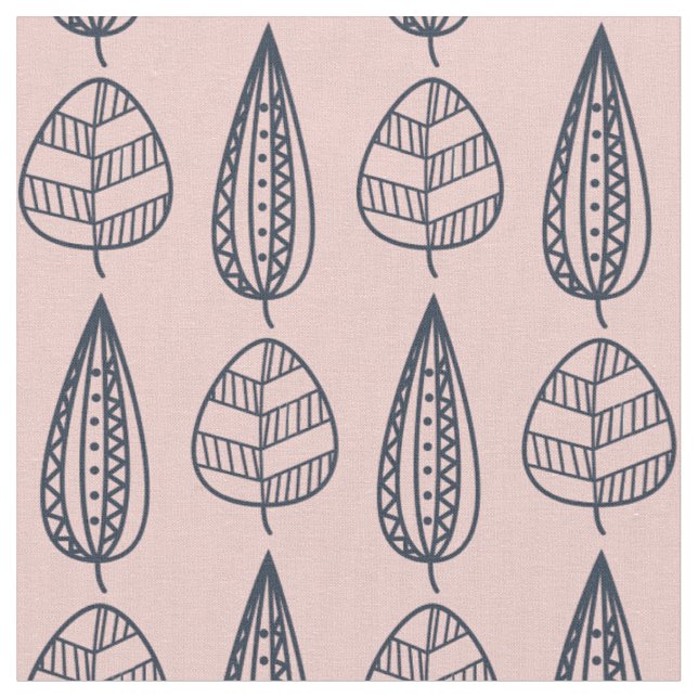 Tissu Motif feuille moderne (Fermer)