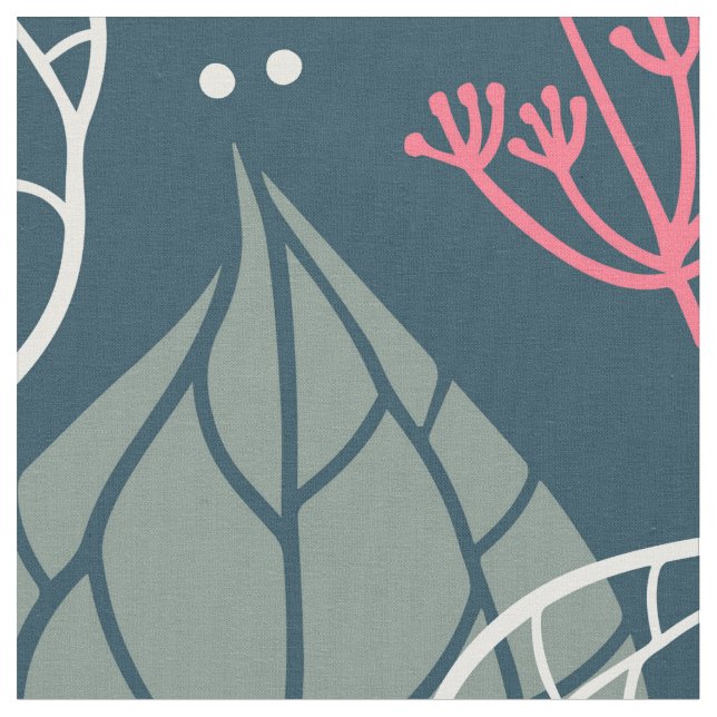 Tissu Motif feuille tropical stylisé (Fermer)