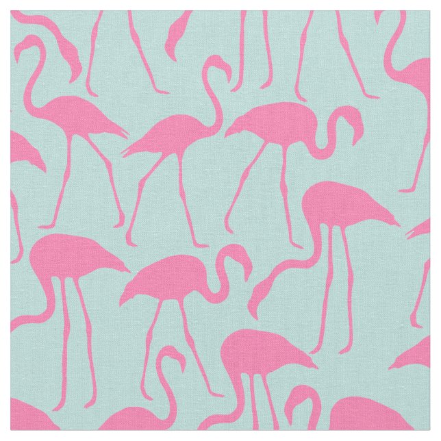 Tissu Motif Flamants roses roses (Fermer)