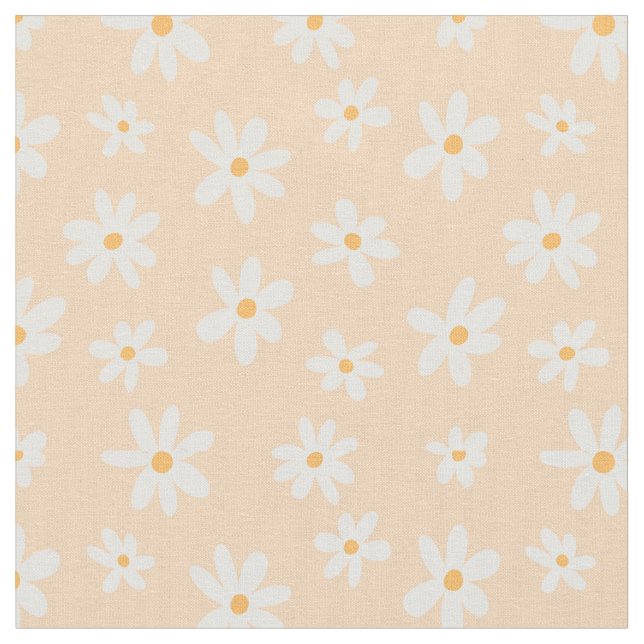 Tissu Motif Fleur Cute Daisy (Fermer)