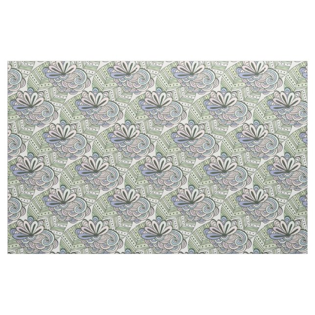 Tissu Motif Fleurs Abstraites (Fat Quarter)