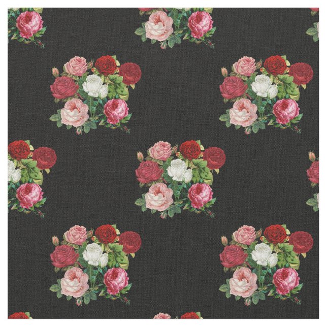 Tissu Motif Fleurs vintages (Fermer)