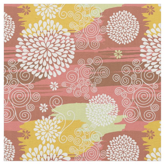 Tissu Motif floral 2 (Fermer)