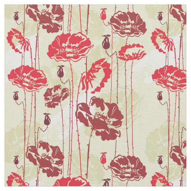 Tissu Motif floral 2 d'élégance abstraite (Fermer)