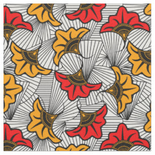 Tissu Motif Floral Ankara africain