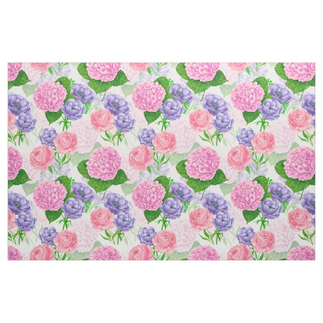 Tissu Motif floral aquarelle (Fat Quarter)