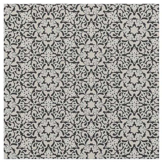 Tissu Motif floral arabe (Fermer)