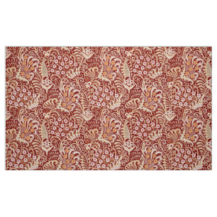 Tissu Motif floral Art Nouveau vintage complexe sauvage