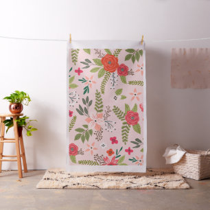 Tissu Motif floral Cottage Chic