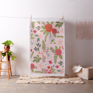Tissu Motif floral Cottage Chic
