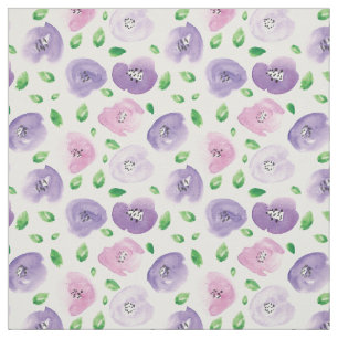Tissu Motif floral d'aquarelle