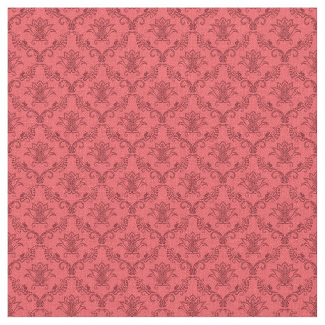 Tissu Motif floral de damassé (Fermer)