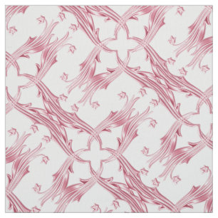 Tissu motif floral de damassé