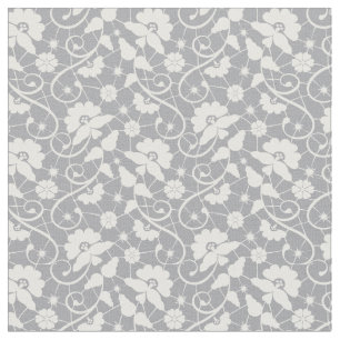 Tissu Motif floral de dentelle