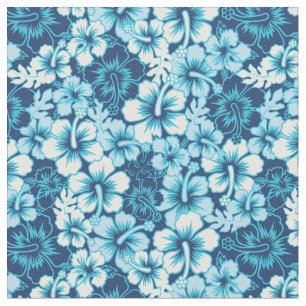 Tissu Motif floral de ketmie de surf