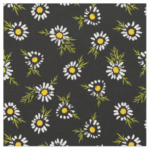 Tissu Motif floral de marguerite douce