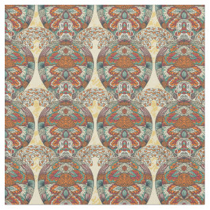 Tissu Motif floral de tortue