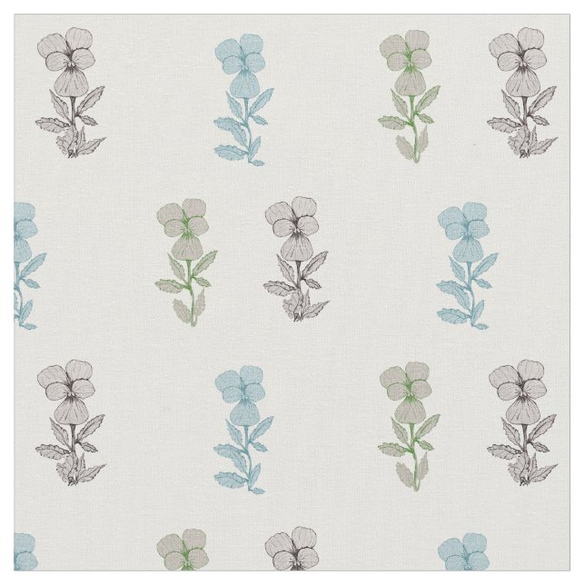 Tissu Motif floral élégant (Fermer)
