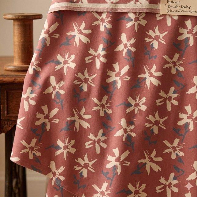 Tissu Motif floral rétro dans le style boho. Daisy abstr (Vintage floral seamless pattern in boho style. Simple floral blender fabric.)