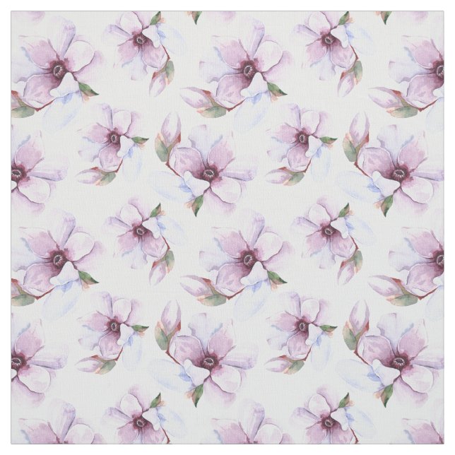 Tissu Motif floral romantique (Échantillon)