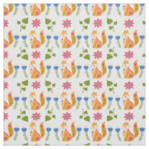 Tissu Motif floral rusé assez en pastel