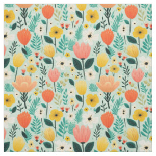 Tissu Motif floral sans couture coloré