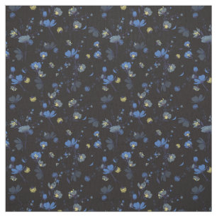 Tissu Motif floral soufflé par vent