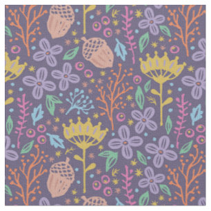 Tissu Motif floral vintage dans le style bohème.
