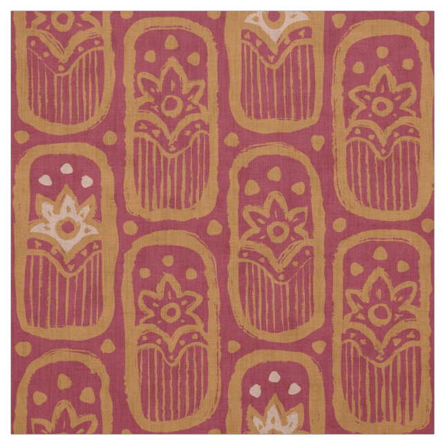Tissu motif floral vintage de style indien. (Échantillon)