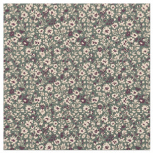 Tissu Motif floral vintage des années 1940 de l'époque d