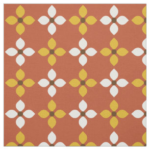 Tissu Motif Floral Vintage rétro