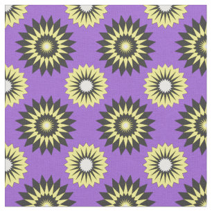 Tissu Motif floral violet continu de fierté non-binaire