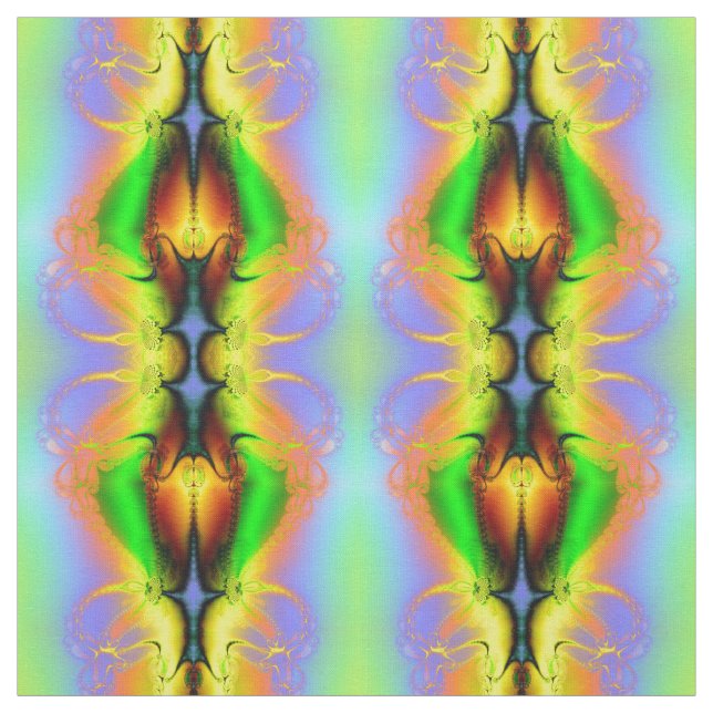 Tissu Motif fractal Abstrait moderne (Échantillon)