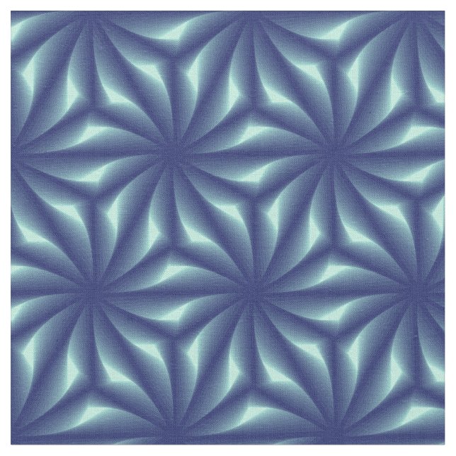 Tissu Motif Fractale Bleu marine (Fermer)