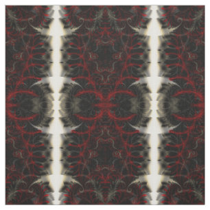 Tissu Motif Fractée de la marguerite épinière Goth Impri