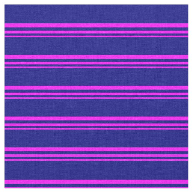 Tissu Motif Fuchsia et Blue Stripes (Fermer)