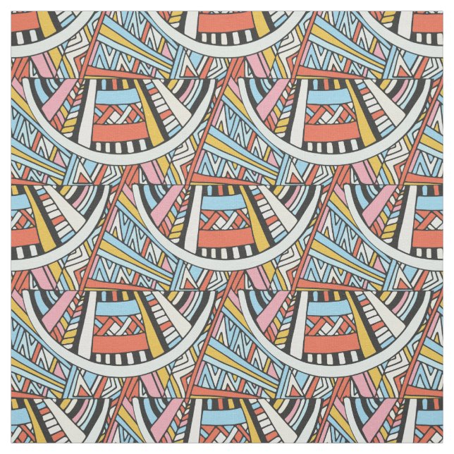 Tissu Motif géométrique Abstrait (Échantillon)