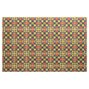 Tissu Motif Géométrique Abstrait avec Flèches